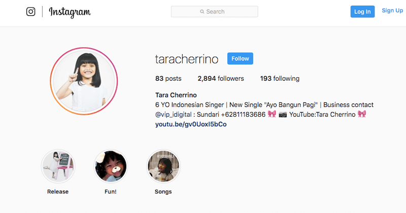 Follow Instagram Tara, yuk